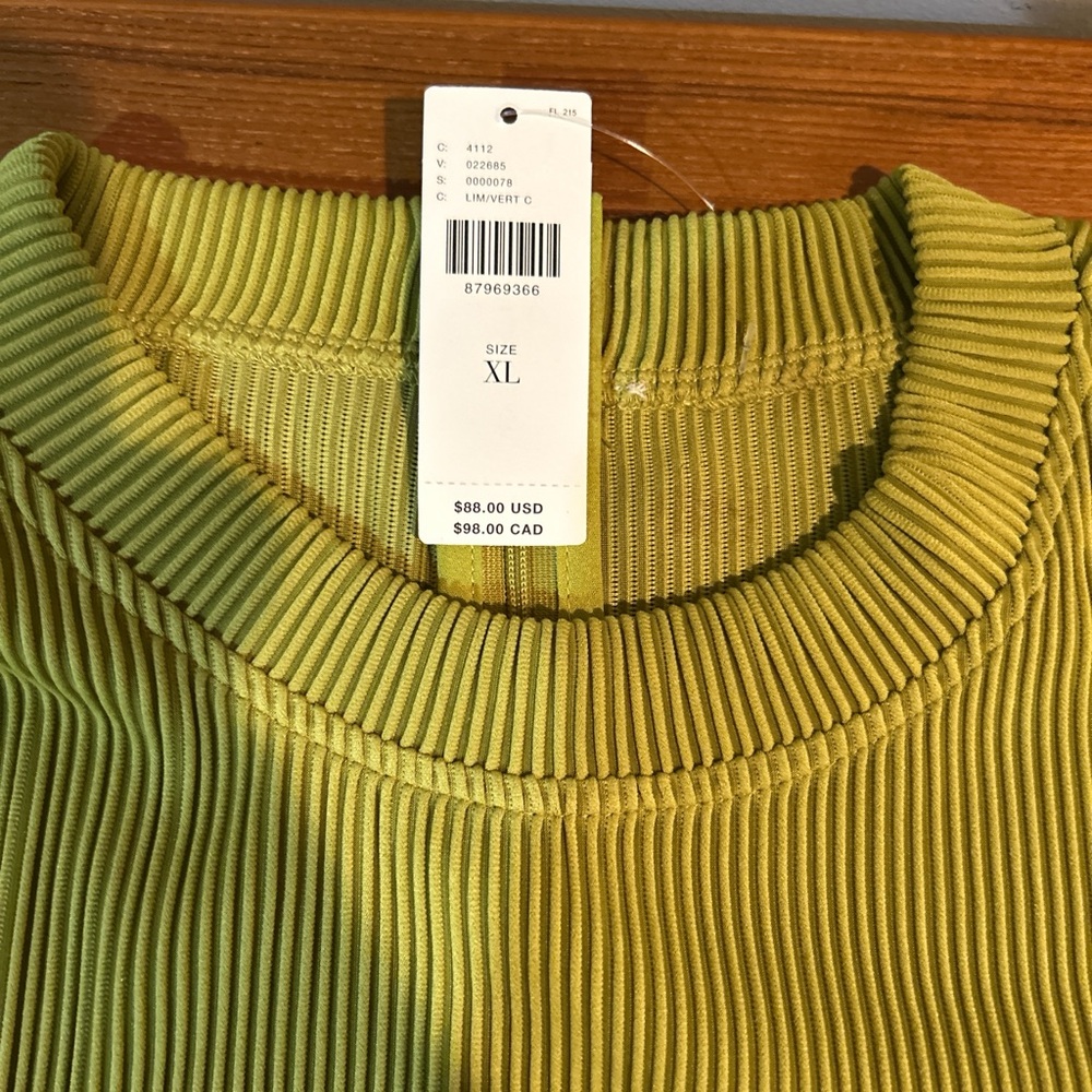 Anthropologie Green Crop Bustier Top - Picture 3 of 6
